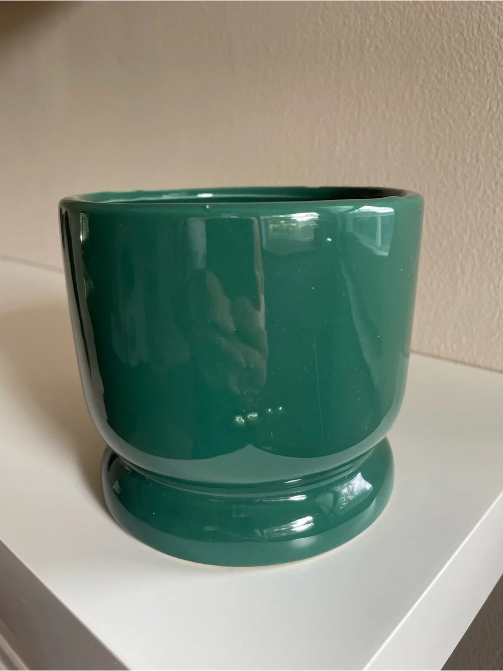 Green Ceramic Planter